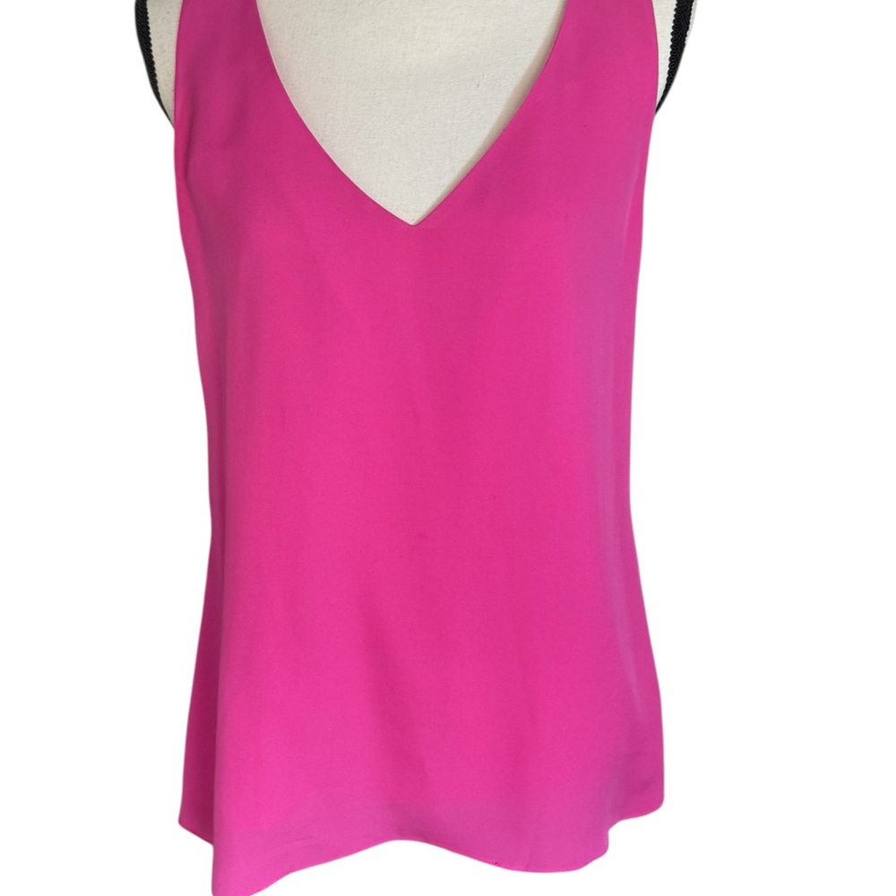 Theory Asymmetrical Pink Tank Top